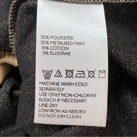 NWT Free People Pleated Love Mini Dress Gold Brown Shimmer Medium - Picture 9 of 10